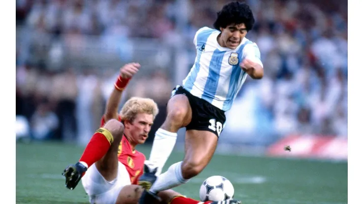 Diego Maradona en el Mundial de 1982