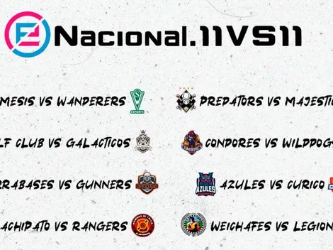Así se jugará la fecha 7 del eNacional.11vs11 de PES 2020