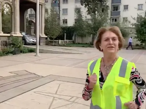 Video: Matthei se auto trolea corriendo para saludo a Kramer