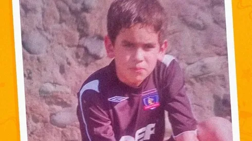 Sebastián Vegas colocolino en el día del niño en México