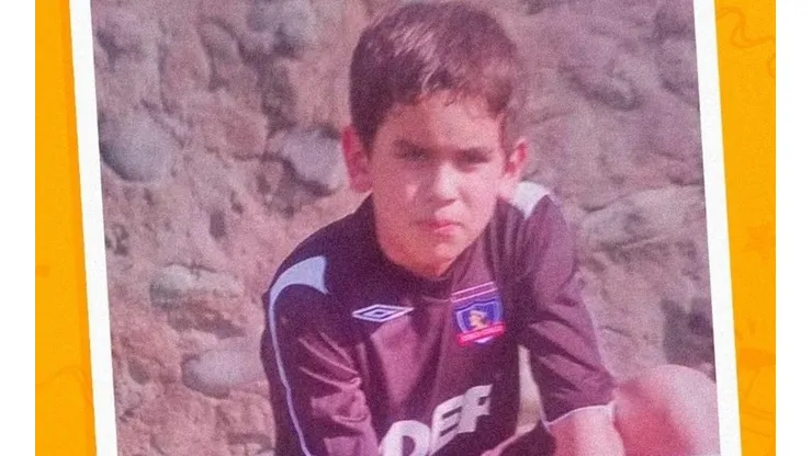 Sebastián Vegas colocolino en el día del niño en México