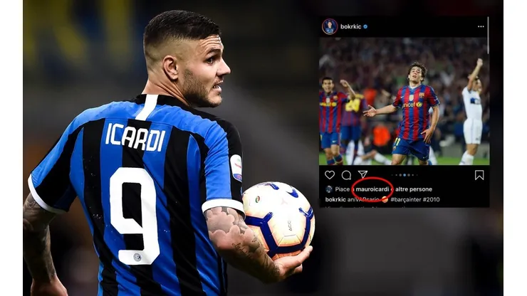 Mauro Icardi con la camiseta del Inter