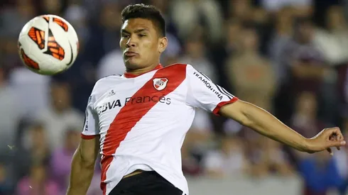 Teófilo Gutiérrez en sus años de gloria en River Plate.