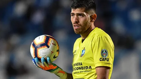 Agustín Rossi en el arco de Antofagasta