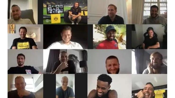 Jürgen Klopp en videoconferencia con sus ex dirigidos