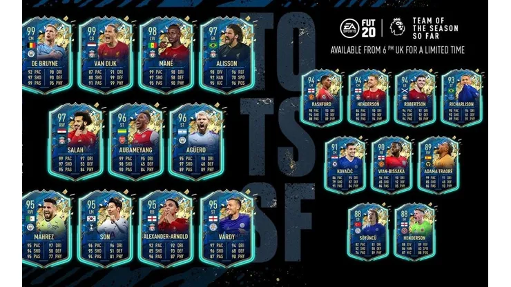 Los TOTSSF de la Premier League