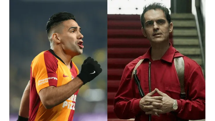 Radamel Falcao junto a Pedro Alonso
