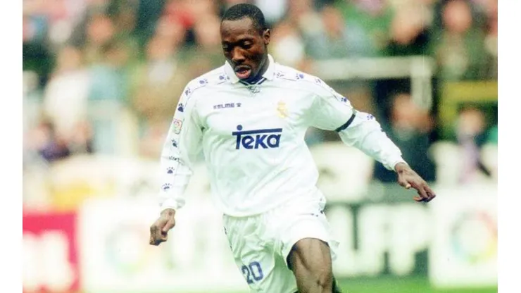 Freddy Rincón en su paso por el Real Madrid junto a Iván Zamorano