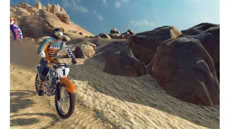 Parte del paisaje que se puede disfrutar mientras juegas el Dirt Bike Unchained.