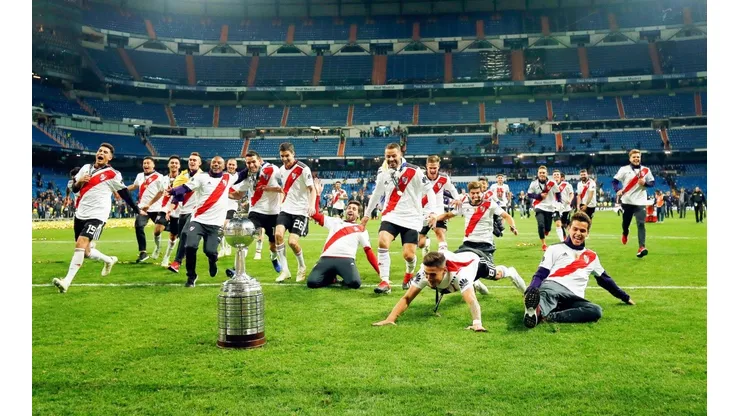 River Plate ganando la Copa Libertadores en Madrid