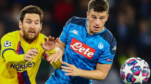 Barcelona se llevó un empate 1-1 de su visita a Napoli a fines de febrero