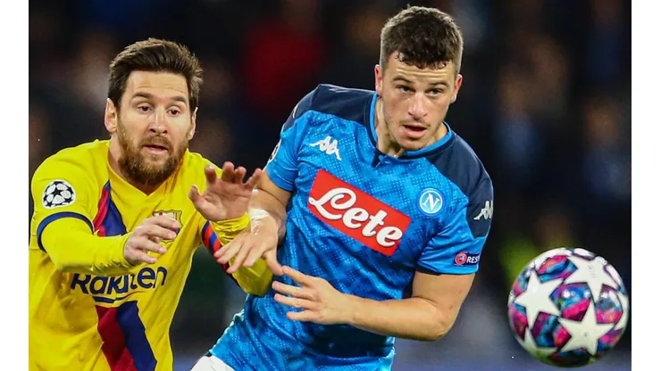 Barcelona se llevó un empate 1-1 de su visita a Napoli a fines de febrero