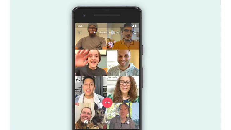 Whatsapp duplica su opción de participantes en videollamadas
