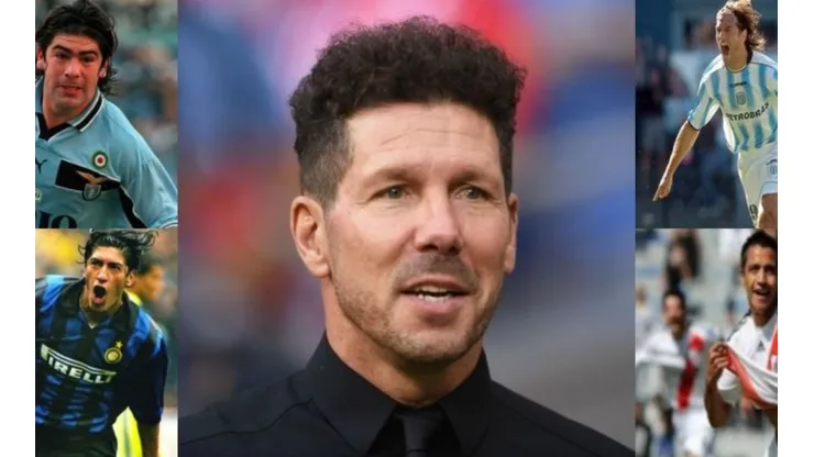 Simeone festeja su cumpleaños 50 y compartió con varios chilenos.