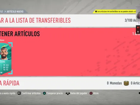 Agüero recibe su carta de 99 en FIFA 20 y anota 2 golazos