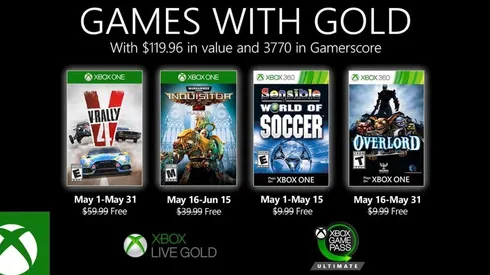 Juegos gratis de mayo en Xbox