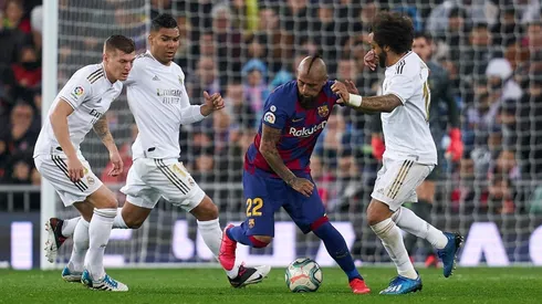 Arturo Vidal ante Real Madrid en el último clásico español