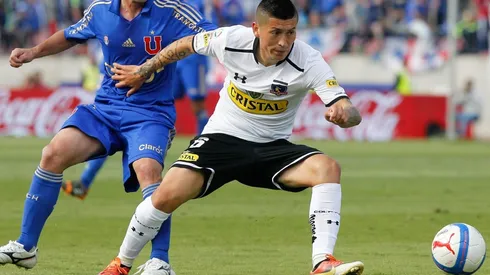 Jason Silva en acción en el Superclásico que terminó marcando su carrera en 2014