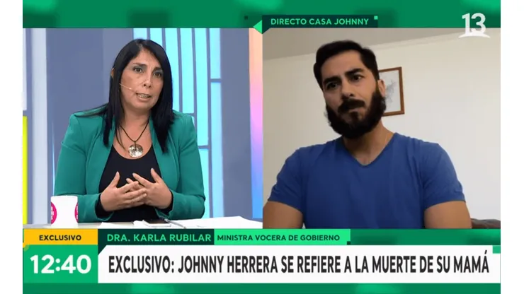 Johnny Herrera es consultado por la Ministra Karla Rubilar