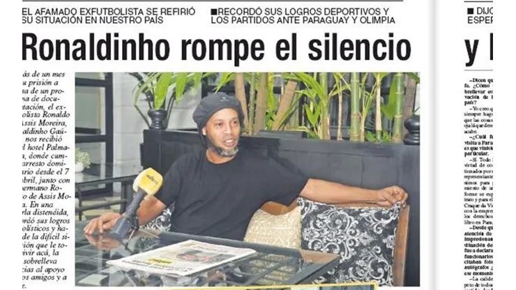 Ronaldinho cumplirá dos meses privado de libertad la próxima semana