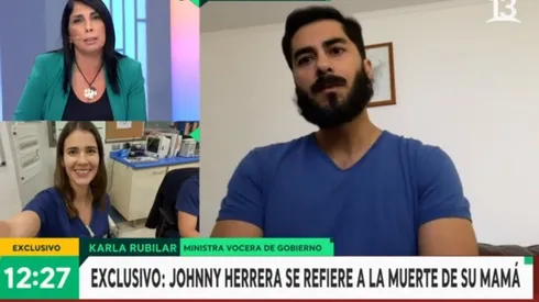Johnny Herrera dio un ferviente mensaje en Canal 13