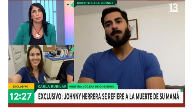 Johnny Herrera dio un ferviente mensaje en Canal 13