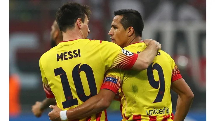 Lionel Messi y Alexis Sánchez ganaron cuatro títulos en conjunto con la camiseta de Barcelona