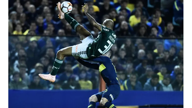Felipe Melo ante Boca Juniors