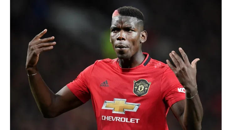Pogba con la camiseta del Manchester United