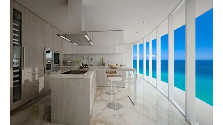 El departamento de lujo en Miami