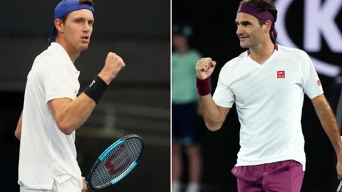 Jarry se encontró con Federer tras un entrenamiento