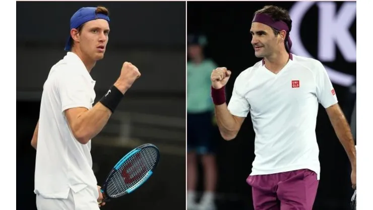 Jarry se encontró con Federer tras un entrenamiento