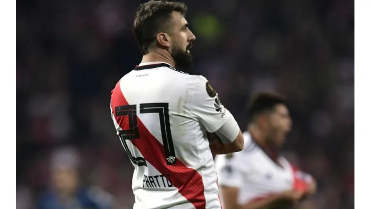 Lucas Pratto celebrando ante Boca Juniors