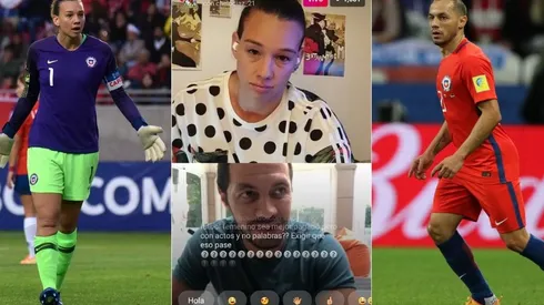 Tiane y Díaz en su plática por Instagram.