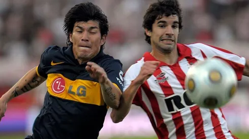 Medel jugando por Boca
