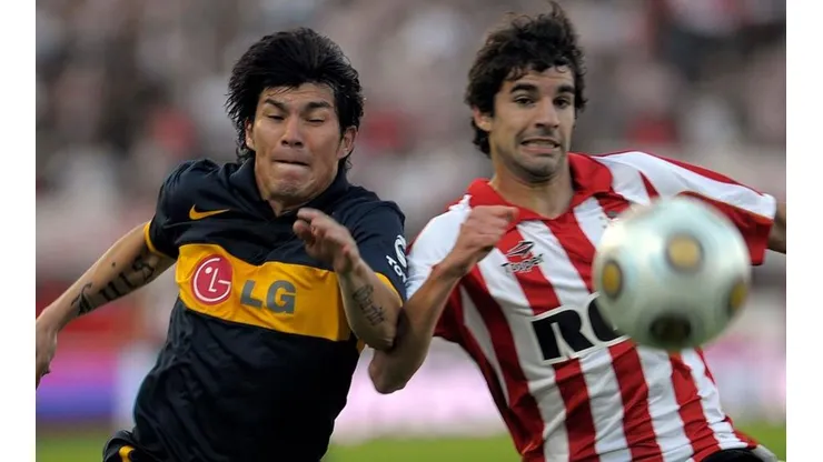 Medel jugando por Boca