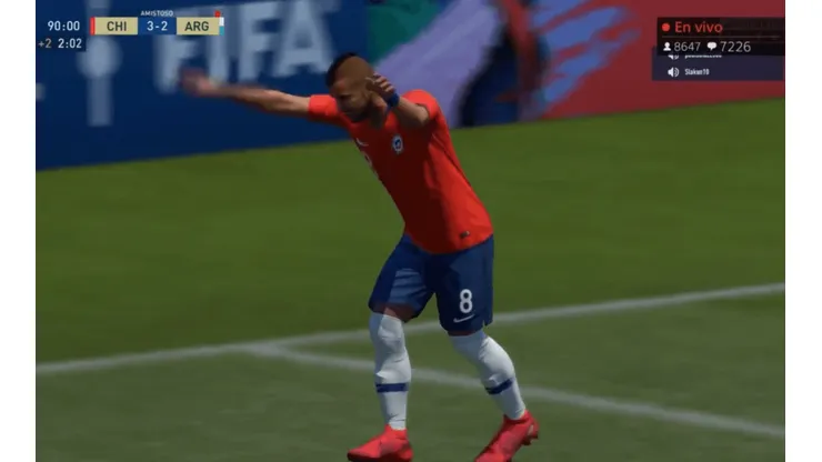 Paulo Díaz celebra el gol de la victoria