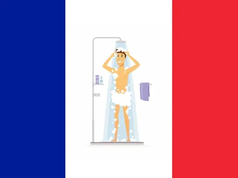 Estudio revela que los franceses se están duchando menos producto de las cuarentenas