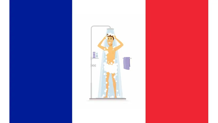 Los hombres se están duchando menos que las mujeres en Francia.