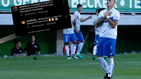 Nicolás Castillo en picada con hinchas de la U en Instagram