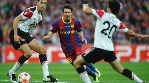 Ferdonand contra Messi en 2011.