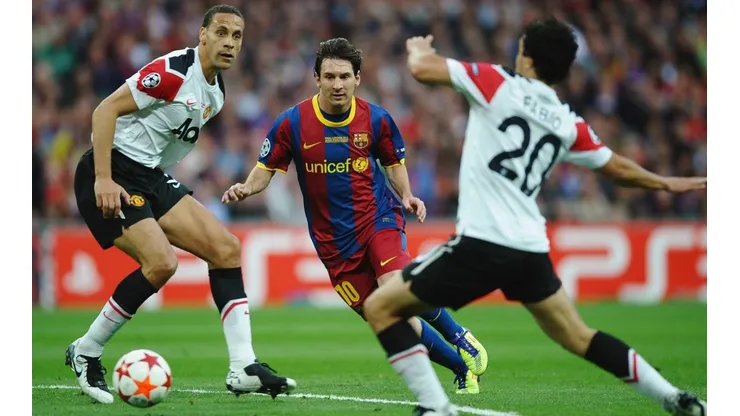 Ferdonand contra Messi en 2011.