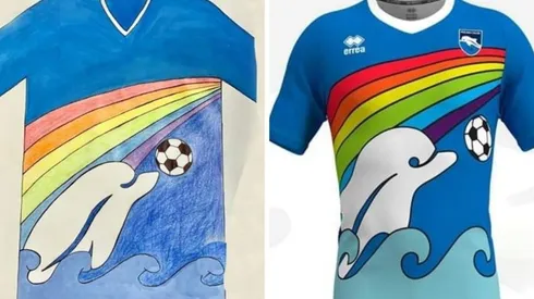 Pescara tendrá una camiseta diseñada por un niño de seis años