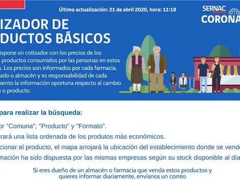 Sernac crea un útil cotizador de productos básicos