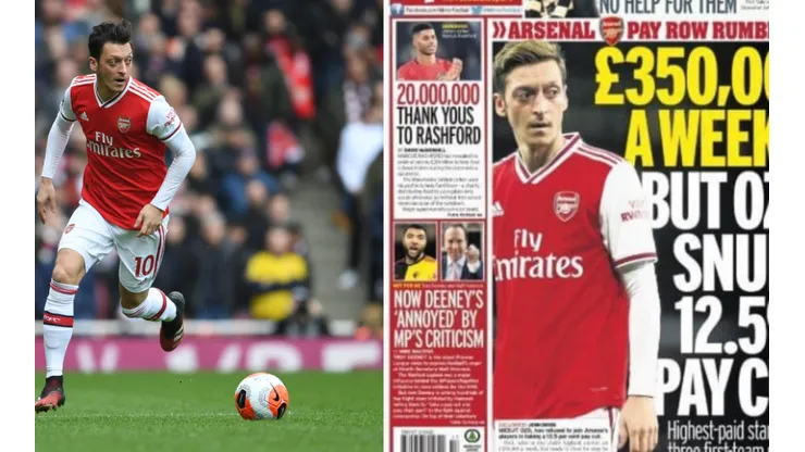 La portada del Mirror con Özil como protagonista