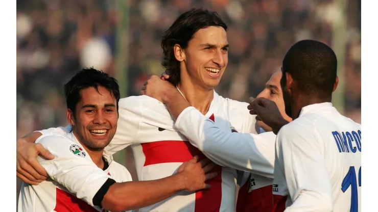 Jiménez y Zlatan coincidieron en el Inter de Mourinho