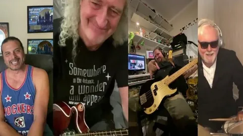 Brian May y Roger Taylor tocaron nuevamente "We are the champions"