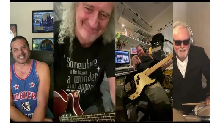 Brian May y Roger Taylor tocaron nuevamente "We are the champions"