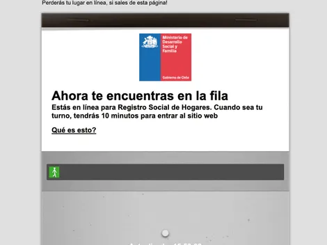Usuarios colapsan sitio web del Registro Social de Hogares