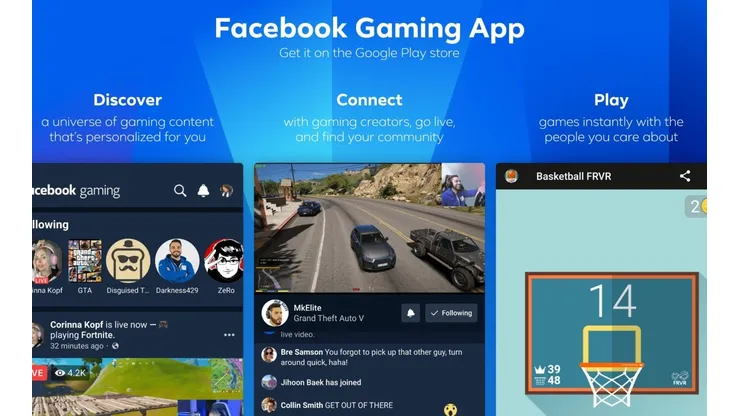 Facebook Gaming disponible en Google Play
